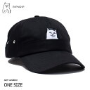 【5/9 20:00～最大2000円OFF★クーポン配布中♪】RIPNDIP Lord Nermal Pocket 6 Panal Hat BLACK リップンディップ キャップ 帽子 ネコ 猫 カジュアル ストリート スケボー