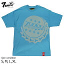 7UNION 7U-09F-084 TEE SKY.BLUE セブンユニオン ティーシャツ ストリート