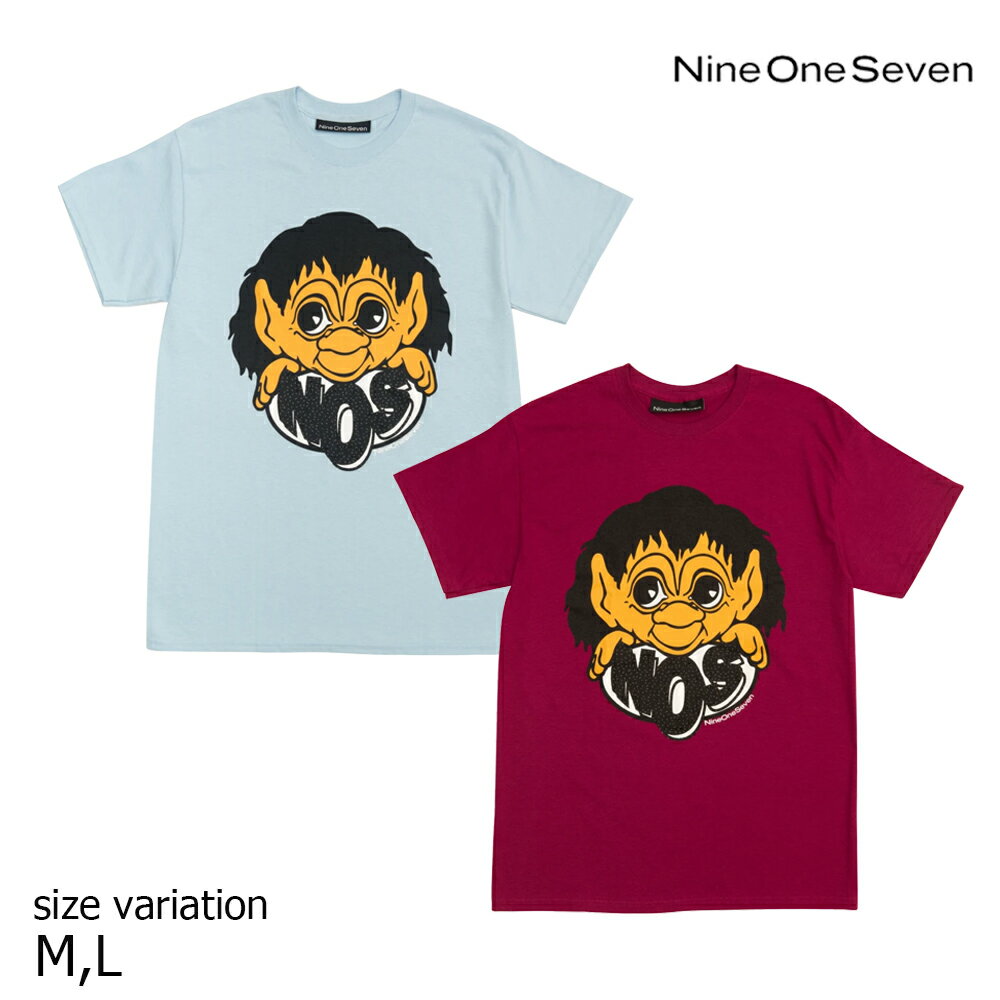 【20日は0の付く日★10％クーポン配布中♪】CALL ME 917 TROLL TEE BERRY BLUE コールミーナインワンセブン Tシャツ 半袖 スケートボード スケボー