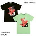 【30日限定10％OFF★1日限定11 OFFクーポン配布中 】CALL ME 917 ART SCHOOL TEE BLACK SEAFOAM コールミーナインワンセブン Tシャツ 半袖 スケートボード スケボー