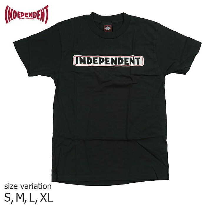 INDEPENDENT S/S-T BAR LOGO BLACK インディペンデント TEE Tシャツ 半袖 スケートボード スケボー ストリート