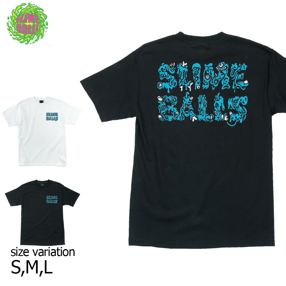 【20日は0の付く日★10％クーポン配布中♪】SLIM BALL S/S-T ABOMINATION 22SP BLACK WHITE サンタクルーズ スライムボール tシャツ スケボー ストリート 半袖 メンズ レディース