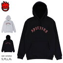 【29日23：59まで★全品7％OFFクーポン配布中♪】SPITFIRE OLD E HOODIE BLK/RED GREY HTHR スピットファイア プルオーバー オールドイー ロゴ フーディー パーカー 正規品