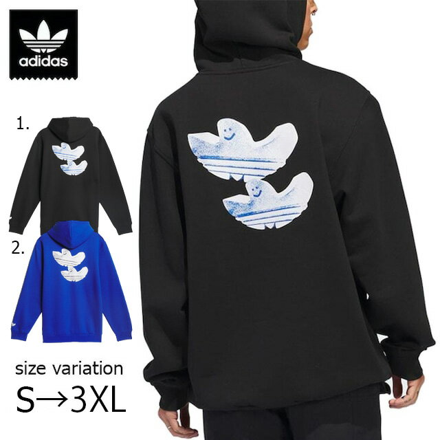 ADIDAS アディダス フーディー パーカー プルオーバー SHMOO G HOODIE 24SS BLACK Royal Blue シュムーフォイル モニュメント スケボー メンズ SK8