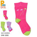 【5月1日ワンダフルデー 11%OFF★クーポン配布中♪】Park Deli Double Stem Socks LIME FUSCHIA GLAPE パークデリ 靴下 ソックス スケートボード スケボー