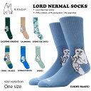 【0の付く日は10％OFF★3/30 23:59までクーポン配布中♪】RIPNDIP リップンディップ 靴下 ソックス 猫 Lord Nermal Socks PINE COBALT BLUE PINE TIE DYE Alpine Almond Pine/Slate Light Slate ロードナーマルソックス メンズ レディース くつ下 ネコ プレゼント