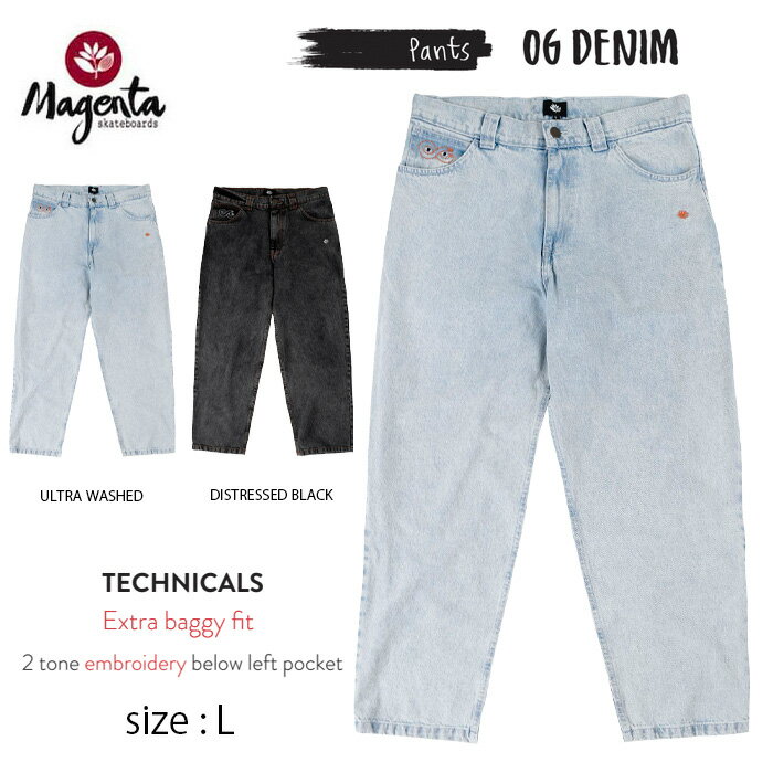 【20日は0の付く日★10％クーポン配布中♪】MAGENTA FA23 マゼンタ デニムパンツ ボトム スケボーFA23 OG DENIM 2 TONE PANTS ストリート スケートボード