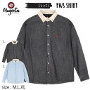 【5の付く日限定★11%OFFクーポン配布中!!】MAGENTA マゼンタ シャツ 長袖 スケボー SP24 PWS SHIRT WASHED BLACK ストリート スケートボード(4)