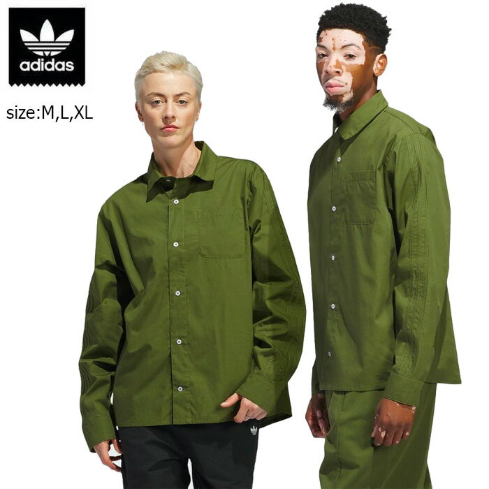 ADIDAS アディダス シャツ シュムーフォイル ボタンアップ 長袖 (IU0081) SHMOO BUTTON UP 24SS スケートボーディング スケボー