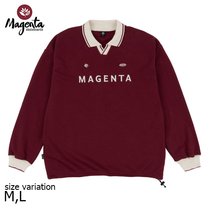 【期間限定!店内全商品ポイント10倍!※要エントリー】MAGENTA マゼンタ ポロシャツ 長袖 スケボー SP25 ..