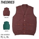 【29日23：59まで★全品7％OFFクーポン配布中♪】THEORIES SHIER SWEATER VEST セオリーズ ニットベスト メンズ スケートボード スケボー ストリート sk8