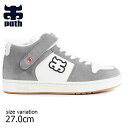 【5の付く日限定★11%OFFクーポン配布中!!】IPATH アイパス スケート シューズ スニーカー GRASSHOPPER GRAY SUEDE WHITE LEATHER スケートボード スケボー