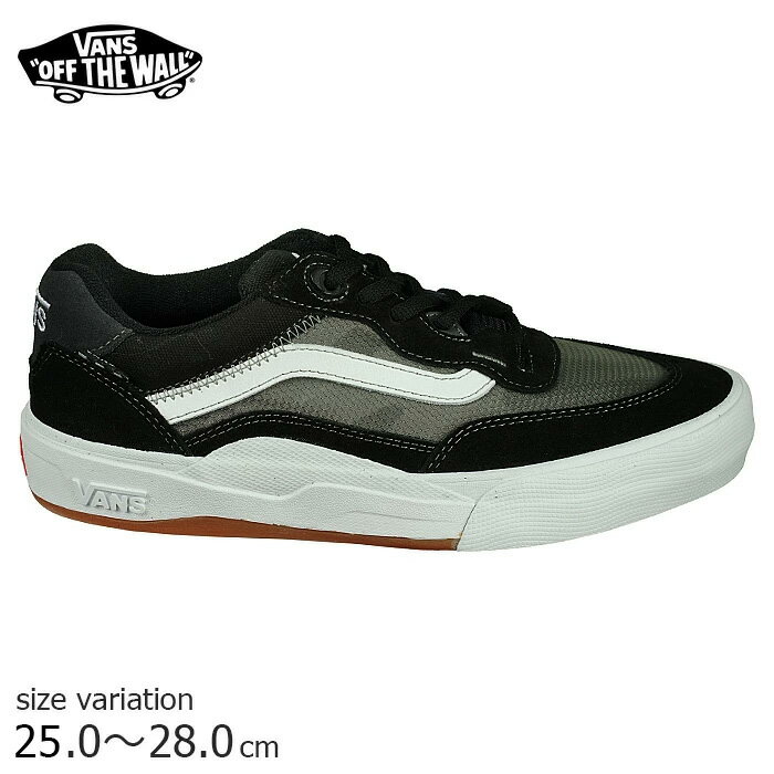 バンズ 【5の付く日限定★11％OFFクーポン配布中♪】VANS WAYVEE BLK/WHT バンズ スケート スニーカー ウェイビー メッシュ スケボー スケートボード スケシュー SK8 靴 メンズ レディース