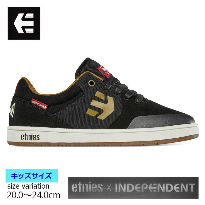 楽天CRASS ONLINE STORE 楽天市場店【最大2000円OFF★クーポン配布中♪】etnies KIDS MARANAxINDY BLACK エトニーズ スニーカー スケートボード ジュニア 子供 ベビー スケボー 靴 インディ マラナ シューズ