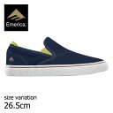 【開始4時間限定★15%OFFクーポン配布中!!】emerica エメリカ スニーカー スケボー WINO G6 SLIP-ON NAVY/GOLD/WHITE 靴 スリッポン シューズ