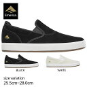 【30日限定10％OFF★1日限定11 OFFクーポン配布中 】Emerica WINO G6 SLIP CUP BLACK WHITE エメリカ スニーカー スリッポン カップソール スエード スケートボード スケボー 靴 メンズ レディース