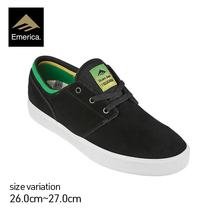 emerica FIGGY G6 SHAKEJUNT BLACK エメリカ シェイクジャント スケートボード スケボー スニーカー シューズ ストリート スケシュー SK8