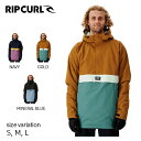 【18日はお客様感謝デー★全品ポイント10倍♪】22-23 RIP CURL PRIMATIVE JACKET リップカール NAVY GOLD MINERAL BLUE スノーボード スノーウェア スキーウェア ジャケット 防寒 メンズ