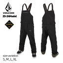 【開始4H限定★15%OFFクーポン配布中!!】23-24 VOLCOM RAIN GORE-TEX BIB OVERALL ヴォルコム ボルコム BLACK ...