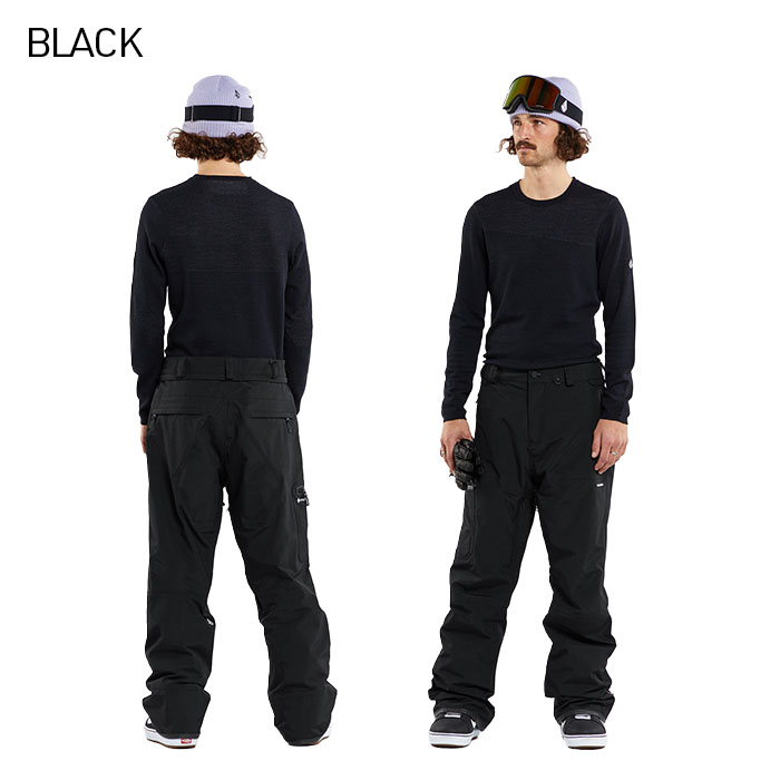 【6/5限定！最大100%ポイントバック！※要エントリー】23-24 VOLCOM L GORE-TEX PANT ボルコム BLACK DARK KHAKI MILITARY スノーウェア パンツ ゴアテックス スノボー スノーボード スキー 防寒 メンズ 2