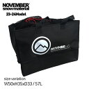 【29日23：59まで★全品7％OFFクーポン配布中♪】23-24 NOVEMBER DIVIDER BAG ノベンバー ディバイダーバッグ トラベルバッグ 57L スノーボード スノボー PVCコーティング メッシュカバー 収納