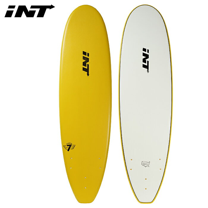 【29日23：59まで★全品7％OFFクーポン配布中♪】INT SOFTBOARDS CLASSIC YELLOW [7’0”] サーフボード サーフィン 海 MADE IN USA