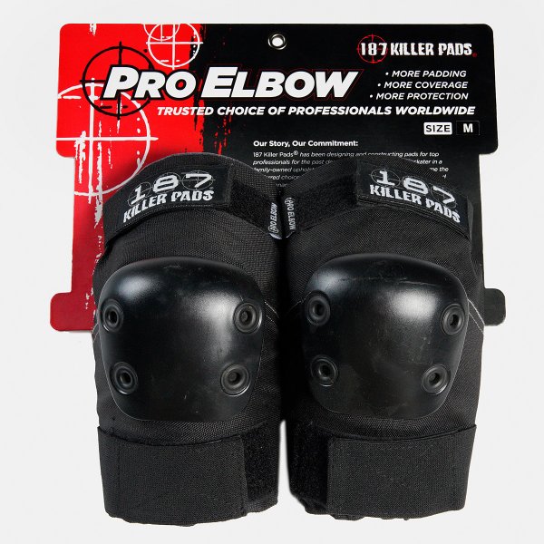 【最大2000円OFF★クーポン配布中♪】187 KILLER PADS PRO ELBOW BLACK プロテクター スケートボード キラーパッド セーフティーパッド エルボー ストリート パッド 肘パッド