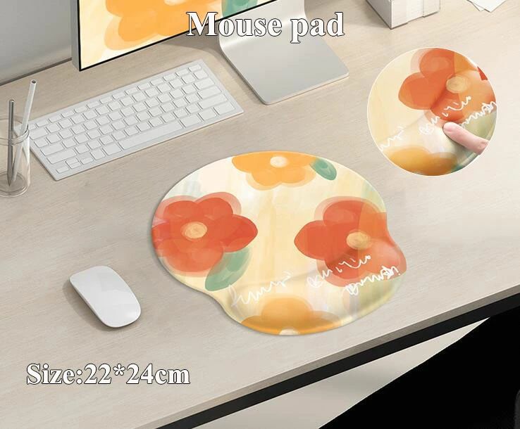 海外通販 dzl07k プレゼント 花柄可愛い すいか パソコンマウスパッド 滑り止めゴム底 お洒落 おしゃれ..