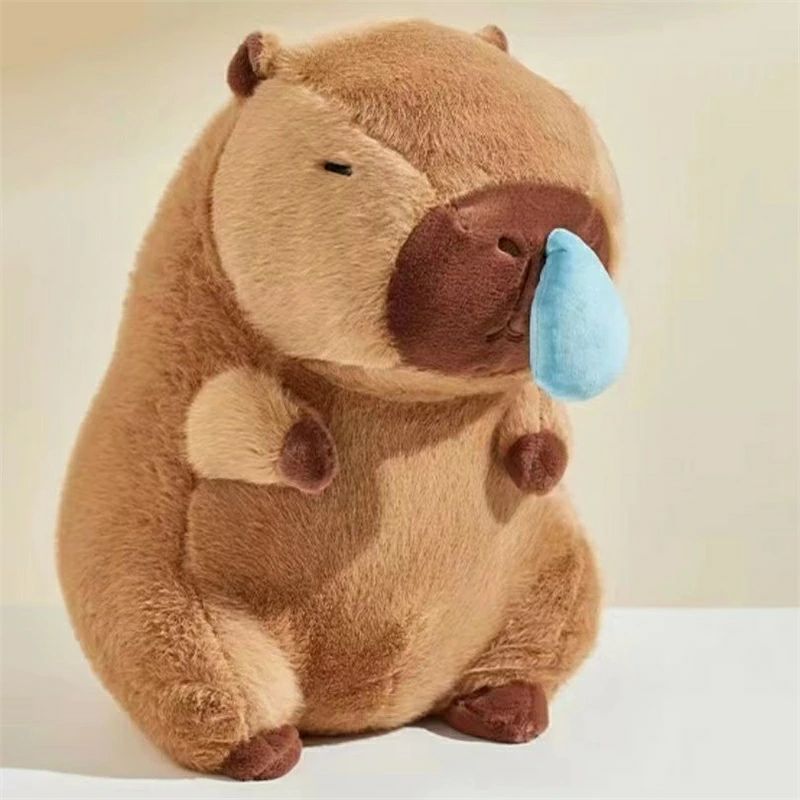 Rakuten - 動物 鼻水が出る カピバラ ぬいぐるみ ぬいぐるみ 抱き枕 クリス