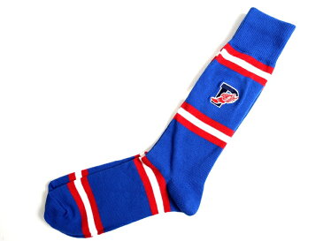【楽天SPセール特価!!】POLO Ralph Lauren ポロ ラルフローレン Multi Stripes Mercerizet Slack w. Emb. P-Wings Socks マルチストライプ Pウィング 刺繍 ハイソックス ラインソックス 靴下 ブルー ▲010▼90619t04