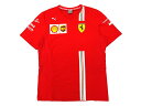 PUMA SCUDERIA FERRARI プーマ フェラーリ ボールドストライプ フラッグプリント 半袖 チーム Tシャツ 763039 レッド XS-1 S-2 M-3 L-4 XL-5▲010▼10914r07