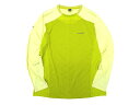 mont-bell モンベル COOL-ZONE Polygine HEALTHA メッシュ切替 ストレッチ 長袖 Tシャツ カットソー インナー T16B-272 登山 トレッキング ライムグリーン M L XL▲019▼10930r03