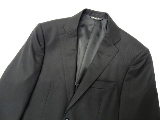 GIVERDYE best selection ジバルディ 日本製 ウール シャドーストライプ 2B ノータック シングルスーツ ジャケット スラックス パンツ 618A6011 ブラック ASS ▲050▼20119r08