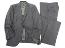 TODHOUSE トッドハウス 日本製 大賀 ウール混 ストライプ柄 2B 1タック シングルスーツ ジャケット スラックスパンツ 685A5022 グレー YL-01 YLL-02▲050▼20121r10|詳細画像