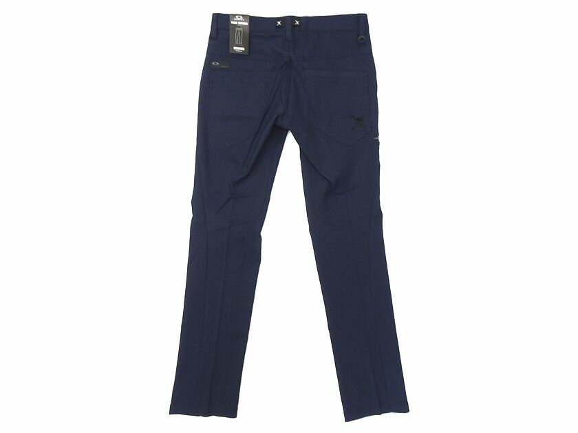 【中古】【新古品・未使用品】OAKLEY オークリー スカル ゴルフ PERFORMANCE FIT SKULL H/O-STR.3D TAPERED 11.0 FACTORY LITE 立体裁断 ストレッチ タイトテーパード パンツ FOA401648 定1.5万 ネイビー 32-01 33-02▲042▼20203r03