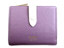 OAD NEW YORK PARKER MINI WALLET 本革 二つ折り ミニ レザーウォレット 財布 OAD237 定1.6万 ライトパープル▲015▼20714k09(4)