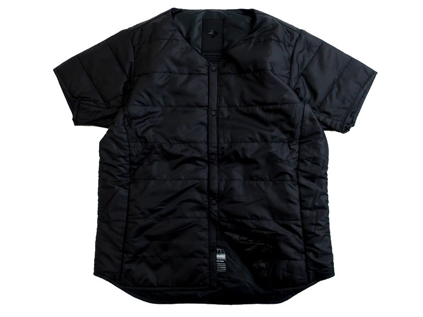 DESCENTE ALLTERRAIN デサント オルテライン H.C.S DOWN H/S SHIRT ヒートサーキュレーション ストラクチャー ダウンシャツ DAMRGC20 定2.7万 ブラック L▲060▼20829k01