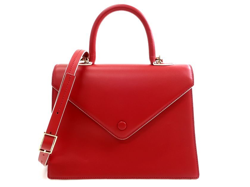 OAD NEW YORK AGNES SATCHEL 本革 2WAY マットレザー ハンドバッグ ショルダーバッグ 鞄 OAD212 定5.3万 ブリックレッド ▲049▼20906k09