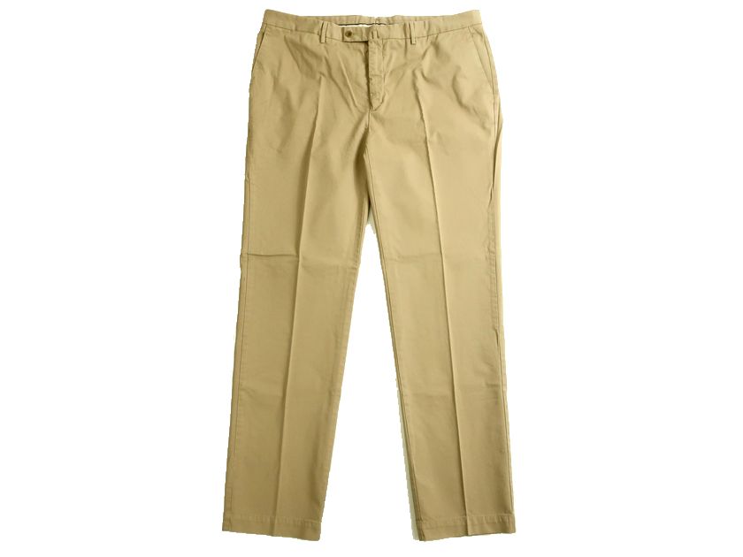 HACKETT LONDON ハケット ロンドン PREMIUM BESPOKE TROUSERS LUXURY FINISH SANDERSON TAILORED コットン ストレッチ パンツ スラックス HM211711 定2万 ビーチ 40L -01 42L-02 44L-03 46L-04▲013▼20907k21