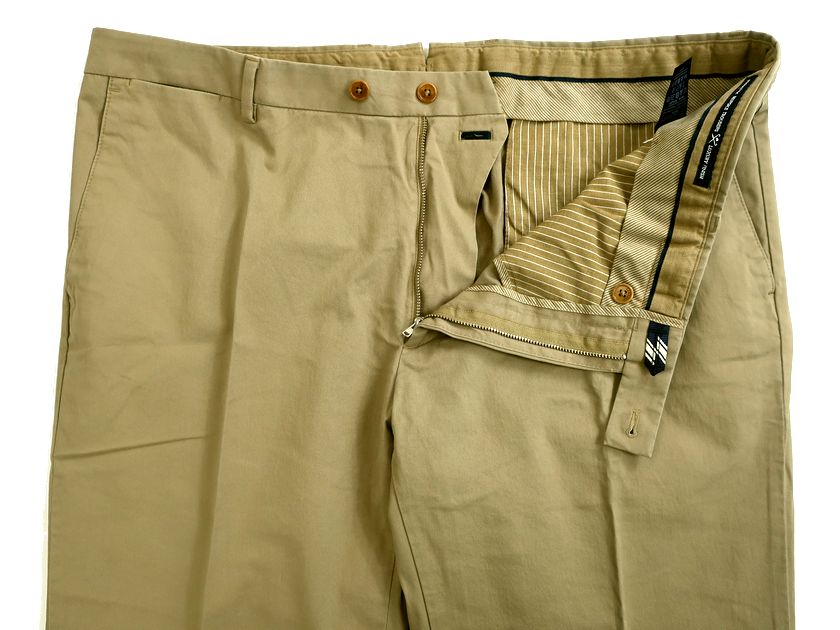 HACKETT LONDON ハケット ロンドン SANDERSON CF TLR CHINO コットン ストレッチ トラウザーズ チノパンツ HM211243 定1.9万 サンド 40L ▲013▼20912k01