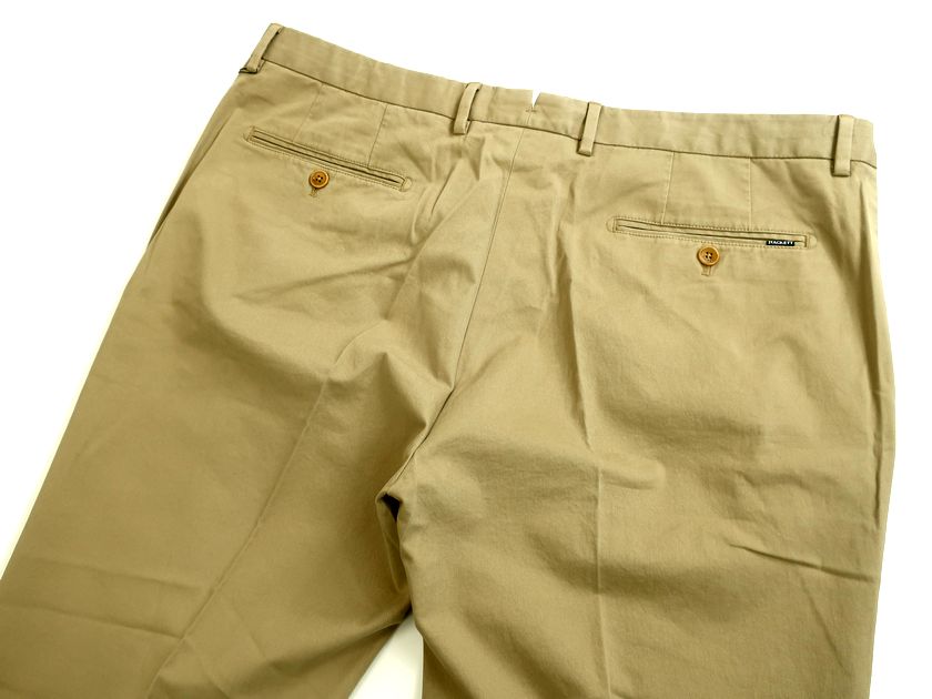 HACKETT LONDON ハケット ロンドン SANDERSON CF TLR CHINO コットン ストレッチ トラウザーズ チノパンツ HM211243 定1.9万 サンド 40L ▲013▼20912k01