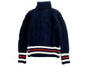 THOM BROWNE guE ARAN CABLE CLASSIC TURTLENECK PULLOVER W/CRICKET STRIPE IN MOHAIR TWEED E[ wA ^[glbN P[ujbg Z[^[ mka306a lCr[ 4 30021101k02