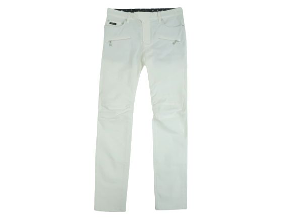 LOVELESS ラブレス 立体切替 ストレッチ コットン スキニーパンツ 61R58-700 定1.9万 ホワイト 73 ▲010▼30105k11