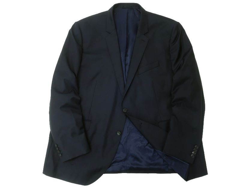 HACKETT LONDON ハケット ロンドン B&T PLAIN WOOL TWL JKT プレーンウール ツイル 2B テーラードジャケット ブレザー HM470104 定6.6万 ミッドナイト 48R-01 50R-02 52R-03 54R-04 ▲042▼30207k14