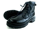 G.H.BASS ジーエイチバス 本革 vibramソール オイルドレザー マウンテンブーツ 革靴 BA15140 定3.3万 ブラック US7 ▲045▼30222k09(4)