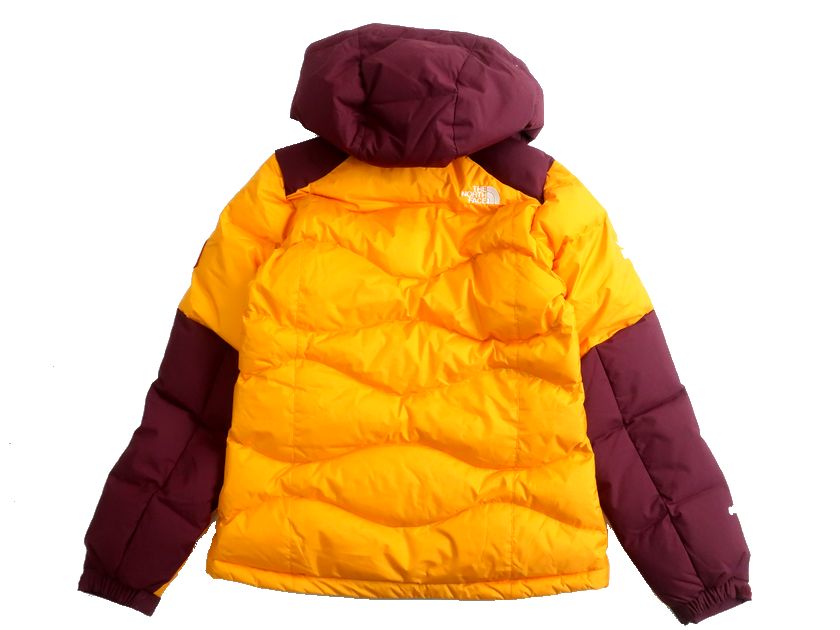 THE NORTH FACE ノースフェイス W'S CRUX DOWN JACKET DYNO SERIES HYVENT 800+FillPower GooseDown 撥水 フード付 ジップアップ ダウンジャケット NAD1DD80 定4万 ディープイエロー 80(S)▲043▼30228k05 2