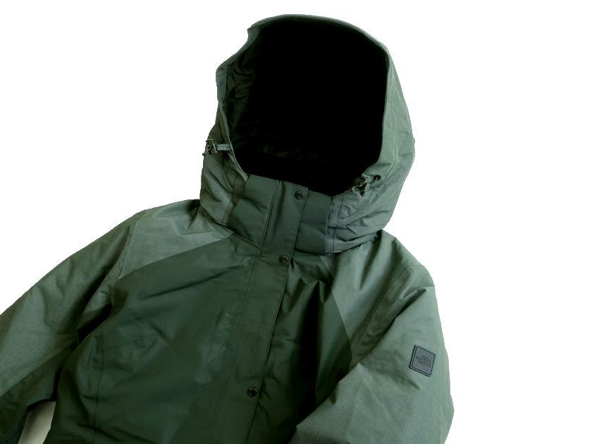 【中古】【新古品・未使用品】THE NORTH FACE ノースフェイス W'S FUSEFORM TRICLIMATE COAT HYVENT 耐久撥水DWR 3way 中綿入りフルライナー付き フーデッド コート レディース NVC2YG80 オリーブブラック 80(XS)-01 85(S)-02 ▲043▼30302k02