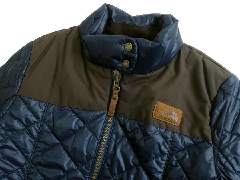 【中古】【新古品・未使用品】THE NORTH FACE ノースフェイス EXCELLOFT リップストップナイロン 中綿入りキルティングジャケット パデッドブルゾン NYJ1DD80 定2.5万 ネイビー 80(S)▲043▼30302k09