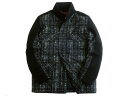 バラクータ BARACUTA バラクータ FIELD COMBO PRINT Thermore使用 チェック柄プリント ウール切替 中綿入り フィールドジャケット ブルゾン BRCPS0746 ブラック 40▲150▼30308k07