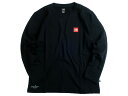 THE NORTH FACE ザ ノースフェイス MAXIFRESH PLUS DYNO SERIES 速乾 コットン混 ロゴプリント クルーネック ロングスリーブ Tシャツ カットソー NFK58A97 ブラック 80(XXS)-01 95(M)-02 100(L)-03▲047▼30322k01